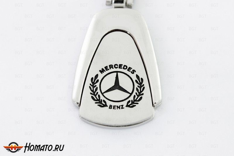 Брелок металлический с логотипом "Mercedes-Benz" «Silver»