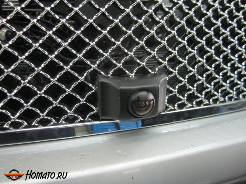 Решетка радиатора Bentley Style с местом под камеру для Toyota Land Cruiser Prado 150 2010+ | Цвет: Хром