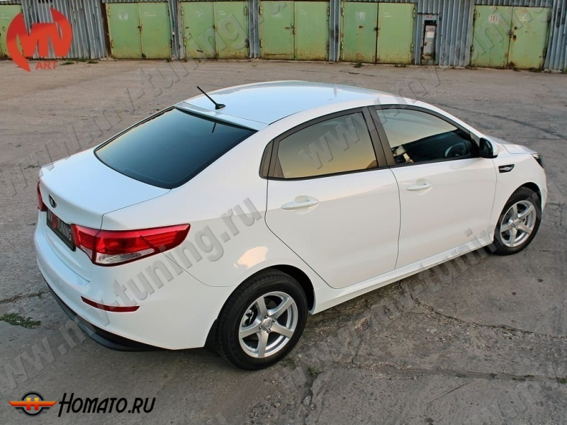 Обвес накладки на пороги KIA Rio 3 2011-2017