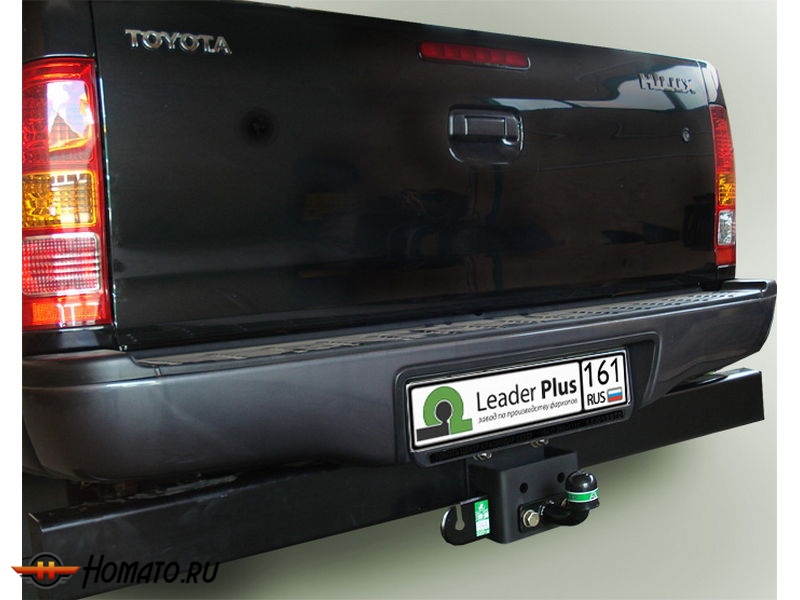 Фаркоп TOYOTA HILUX 7 2008-2015 (4WD) с задним силовым бампером | шар F - кованый | Лидер Плюс | T114-F