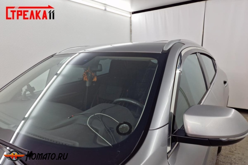 Премиум водостоки дефлекторы лобового стекла Хавал Ф7 2018-2024