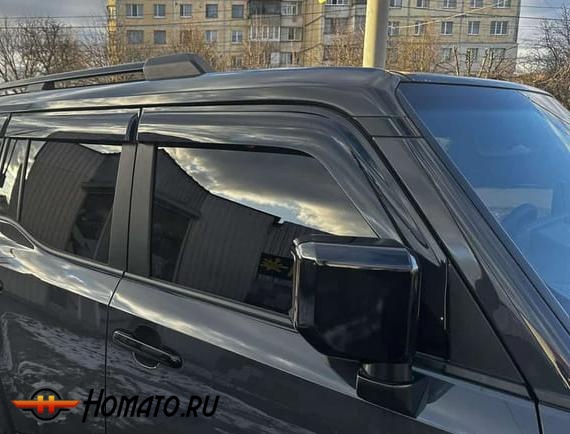 Премиум дефлекторы окон для Toyota Land Cruiser Prado 250 | 4 части