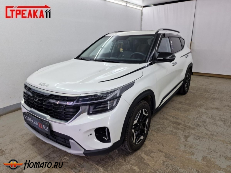 Накладки на капот для Kia Seltos 2020+ | 4 штуки, декор