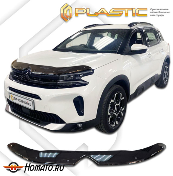 Дефлектор капота Citroen C5 Aircross рестайлинг 2022- | черный
