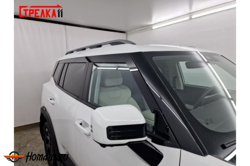 Дефлекторы Jetour T1 | из 6 частей, премиум, плоские, 2D