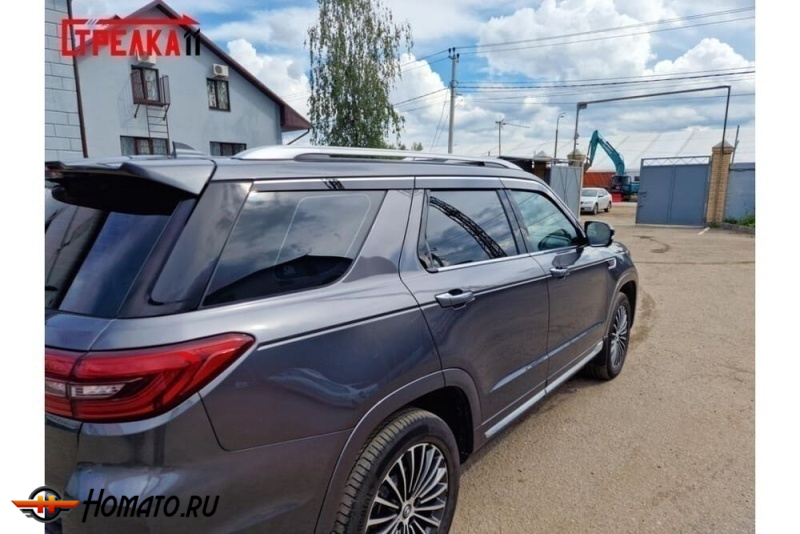 Дефлекторы Changan CS95 | премиум, плоские, 2D