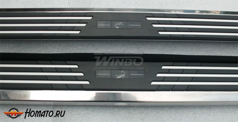 Подножки с кронштейнами на Nissan X-Trail (T31) 2007-2014 | серия Fuga-67