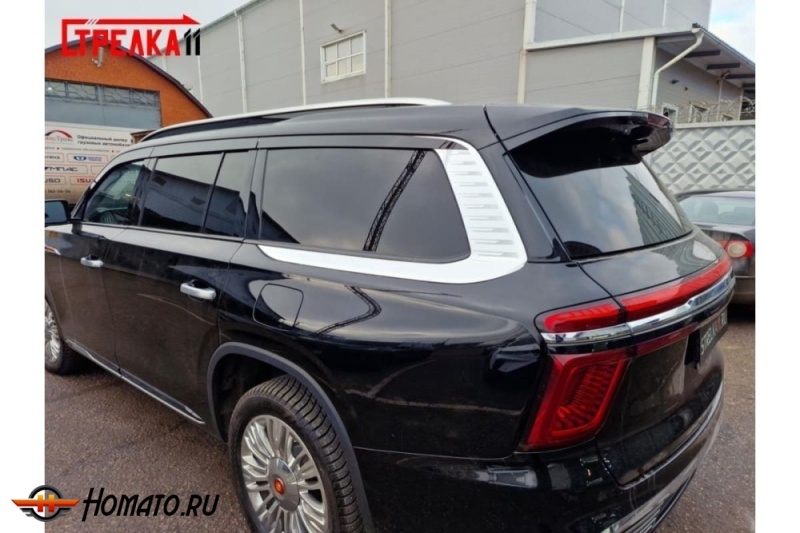 Дефлекторы Hongqi LS7 2022+ | из 6 частей, премиум, плоские, 2D