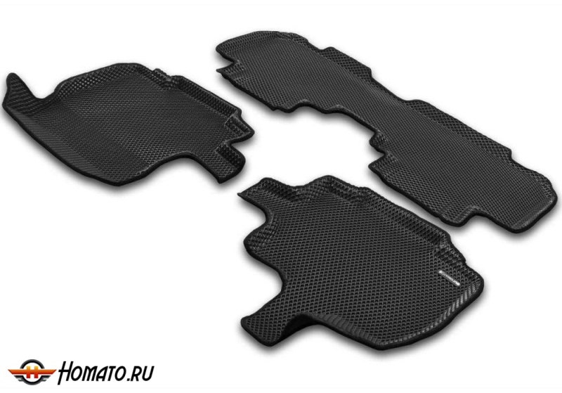 3D EVA коврики Exeed Exlantix ET 2025+ | с бортами, Euromat 3D