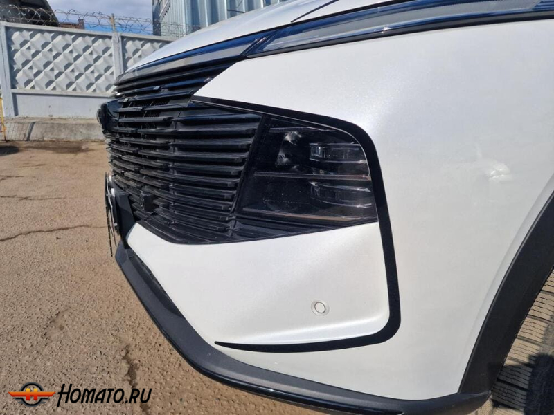 Накладки на передний бампер для Haval F7X 2 2024+ | 2 штуки, декор