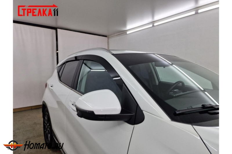 Дефлекторы Jetour X50 2025+ | из 6 частей, премиум, плоские, 2D