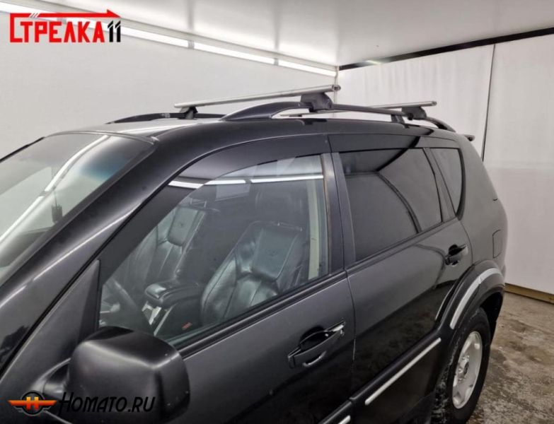Дефлекторы SsangYong Rexton 1 2003-2007 | из 6 частей, премиум, плоские, 2D