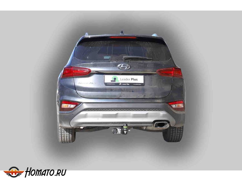 Фаркоп HYUNDAI SANTA FE 4 (TM) 2018-2020 дорестайл | шар E - под квадрат - быстросъемный | Лидер Плюс | H230-E