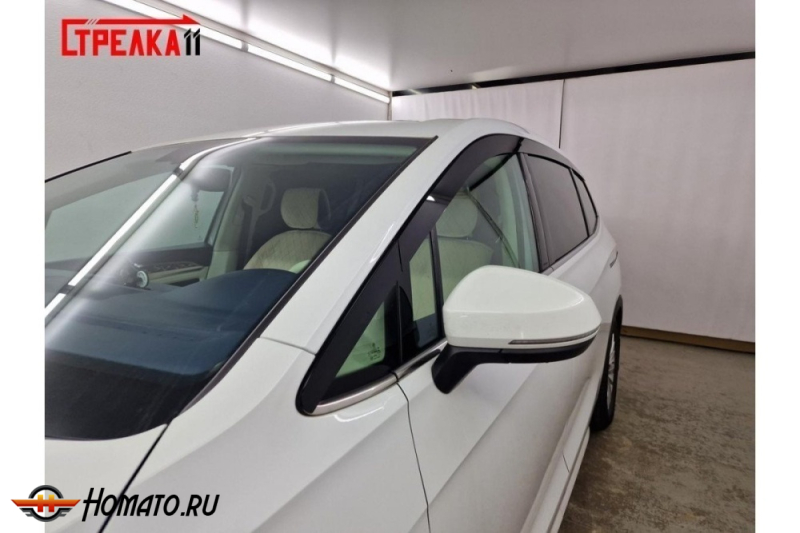Дефлекторы Volkswagen Viloran | из 8 частей, премиум, плоские, 2D