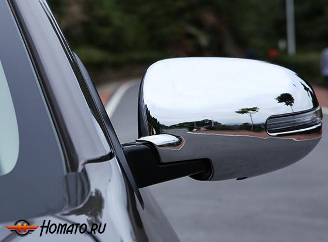 Хром накладки на зеркала для Mitsubishi Outlander 2015+