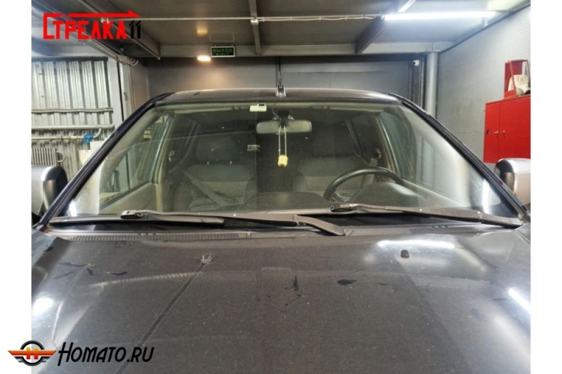 Премиум водостоки дефлекторы лобового стекла Митсубиси Л200 4 2007-2015