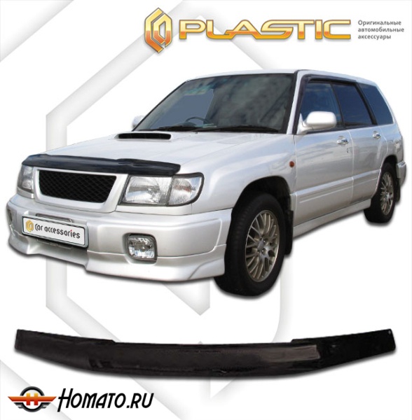 Дефлектор капота Subaru Forester SF5, SF9 1997-2000 | черный