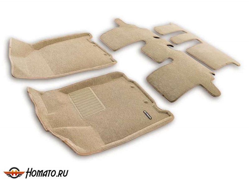 3D коврики для Nissan Pathfinder (R52) 2014+ | BUSINESS: 4 слоя