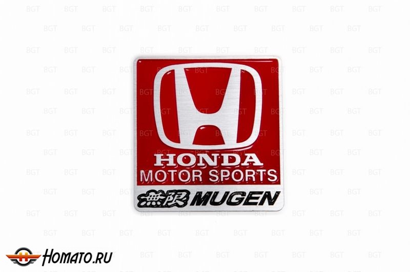 Шильд "Mugen" Для Honda, Самоклеящийся, Цвет: Красный, 1 шт. «57mm*53mm»
