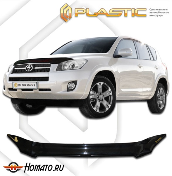 Дефлектор капота Toyota Rav4 30 2009- | черный