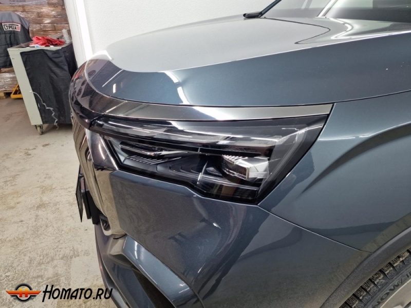 Накладки на фары для Geely Okavango 2023+ | 2 штуки, декор