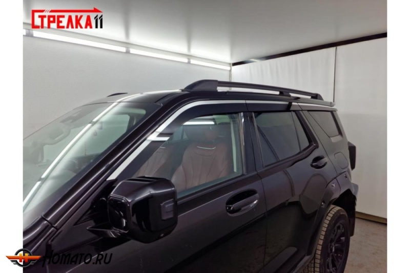 Дефлекторы Танк 400 | премиум, плоские, 2D