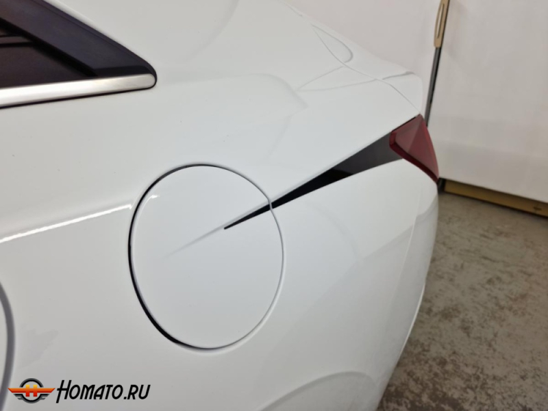 Накладки на задние крылья для Хендай Элантра 7 2021+ | 3 штуки, декор