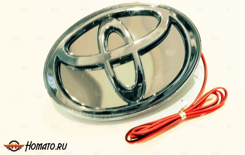 Светящаяся трехмерная эмблема крышки багажника «130х90» для Toyota Camry V40,Avensis 2011+.
