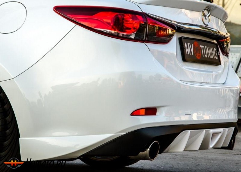Клыки заднего бампера SkyActivSport для Mazda 6 (GJ) 2013+/2015+