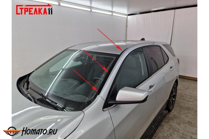 Премиум водостоки дефлекторы лобового стекла Chevrolet Equinox 3 2016+/2021+