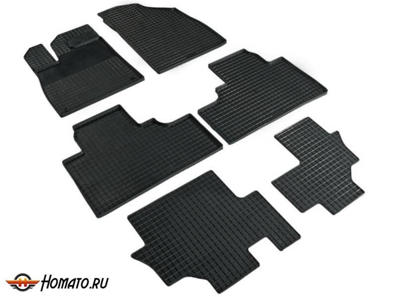 Коврики для ГАК ГС8 2 2023+ | СЕТКА, резиновые, с бортами, Seintex