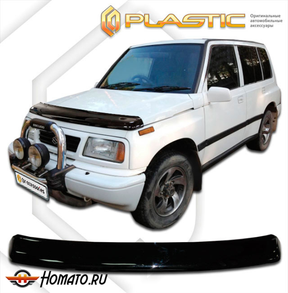 Дефлектор капота Suzuki Escudo 1 1990-1996 (С объемом двигателя 1,6) | черный