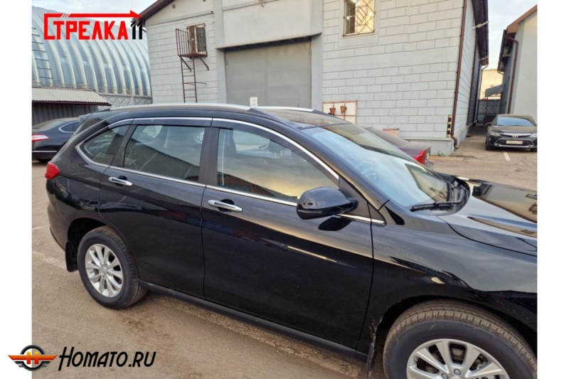 Дефлекторы Хавал М6 2023+ | премиум, плоские, 2D