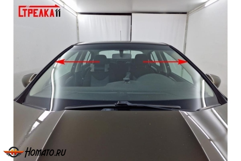 Премиум водостоки дефлекторы лобового стекла Ситроен С4 2011-2024