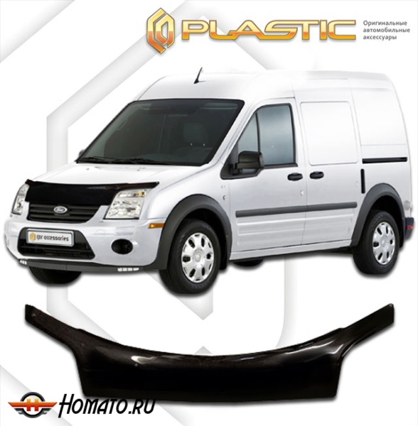 Дефлектор капота Ford Transit Connect 1 2001-2013 | exclusive, черный