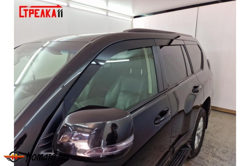 Дефлекторы Lexus GX 460 2010-2022 | из 6 частей, премиум, плоские, 2D