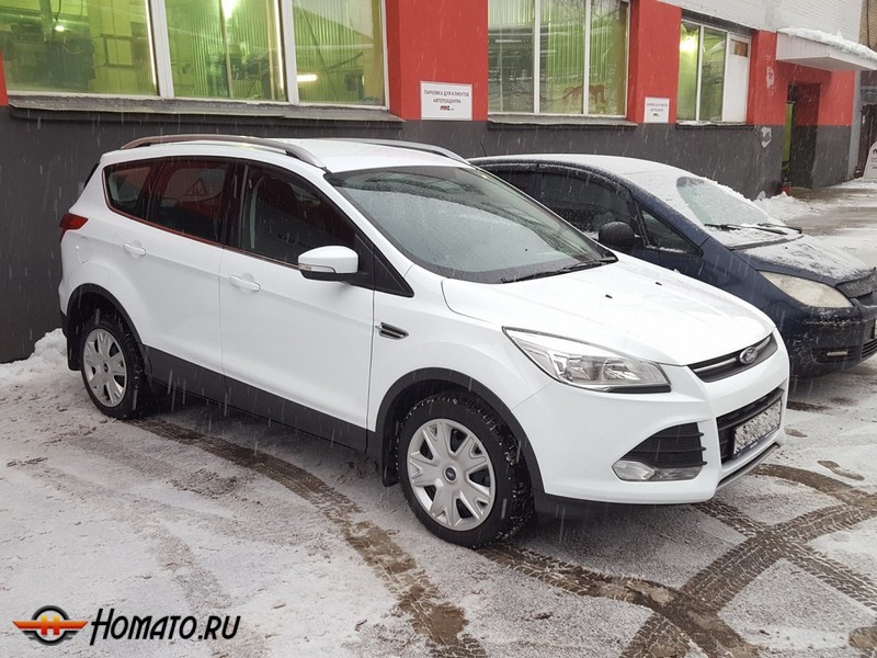 Рейлинги OEM-style на Ford Kuga 2013+/2017+ | серебристые