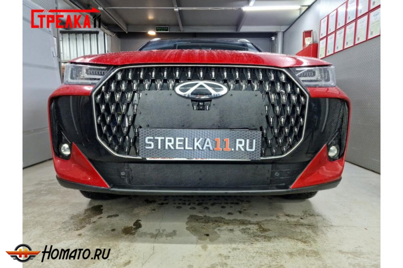 Зимняя защита радиатора Chery Tiggo 7L 2025+ | на стяжках