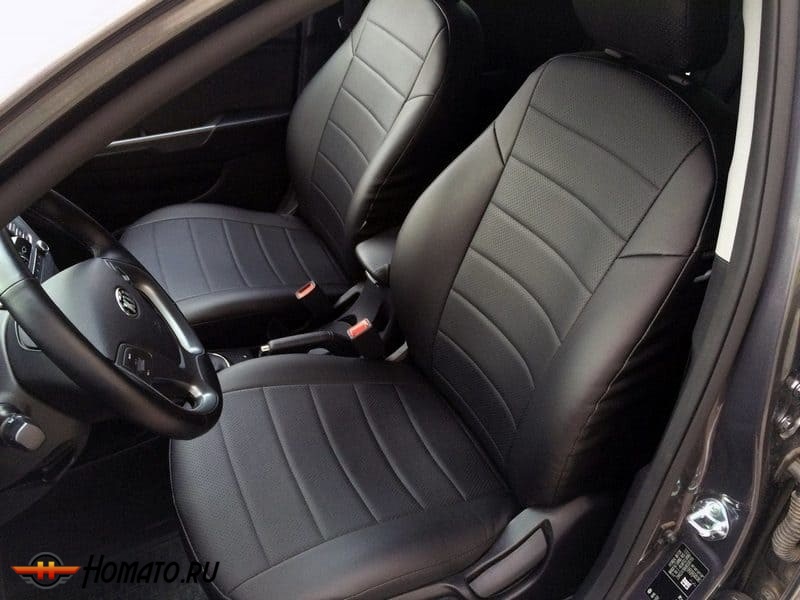 Чехлы на сиденья Honda Civic 4D VIII 2006-2012 | экокожа, Seintex
