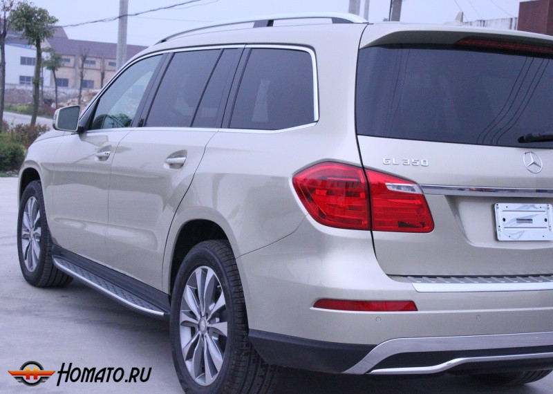 Пороги ОЕМ для Mercedes GLS-class (X166) 2015-2019