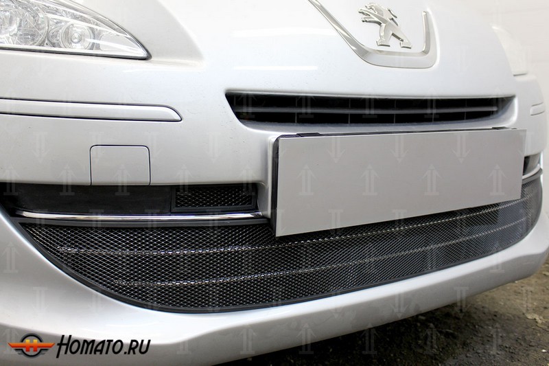 Защита радиатора для Peugeot 408 (2012-2017) дорестайл | Стандарт