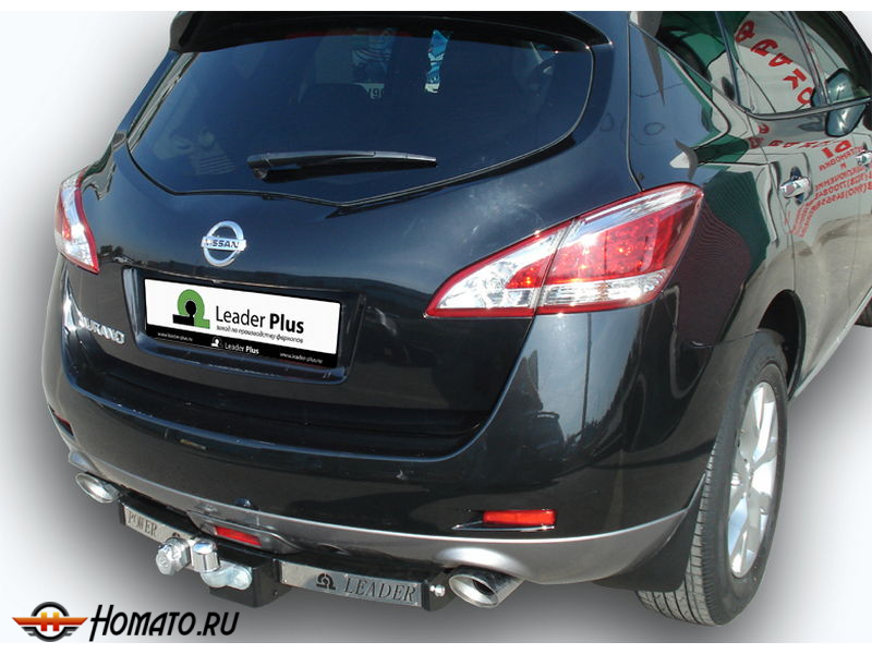 Фаркоп NISSAN MURANO (Z51) 2010-2015 | шар F - кованый, с пластиной из нержавейки | Лидер Плюс | N118-F(N)