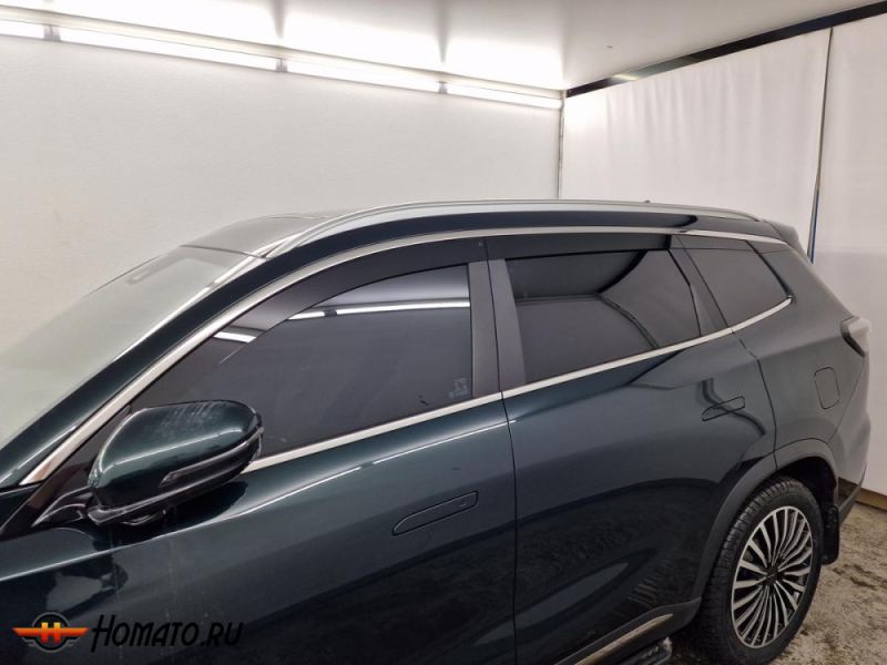 Дефлекторы Тенет Т8 | из 6 частей, премиум, плоские, 2D