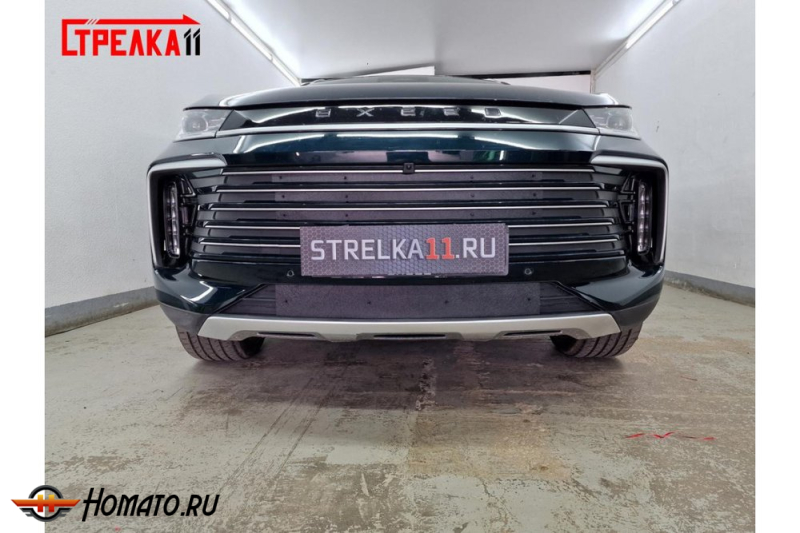 Зимняя защита радиатора Exeed TXL 2024+ рестайл | на стяжках