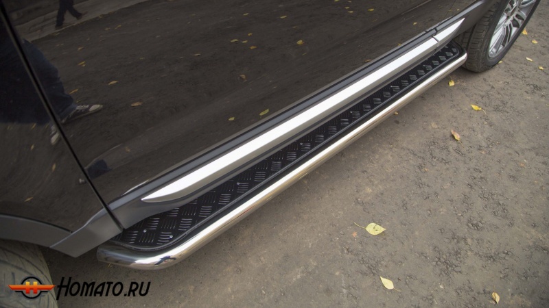 Пороги подножки Land Rover Discovery Sport 2014+ | алюминиевые или нержавеющие