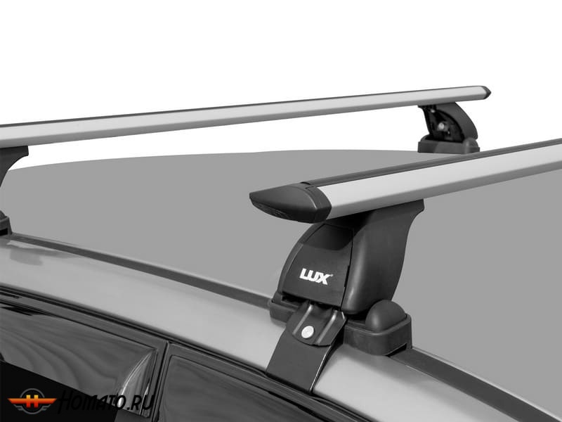 Багажник на крышу Kia Soul 2 (2014-2016) дорестайл, без рейлингов | за дверной проем | LUX БК-1