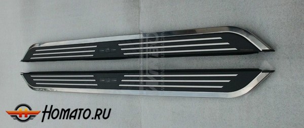 Подножки с кронштейнами на Great Wall Hover H3 (2010-2016) | серия Fuga-67