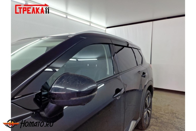 Дефлекторы Nissan X-Trail 4 (T33) 2023+ | премиум, плоские, 2D