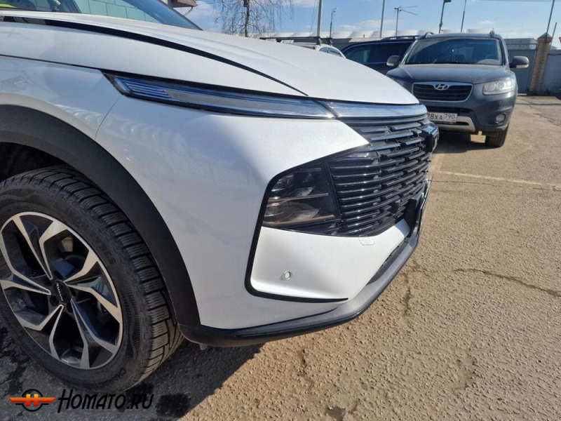 Накладки на передний бампер для Haval F7 2 2024+ | 2 штуки, декор