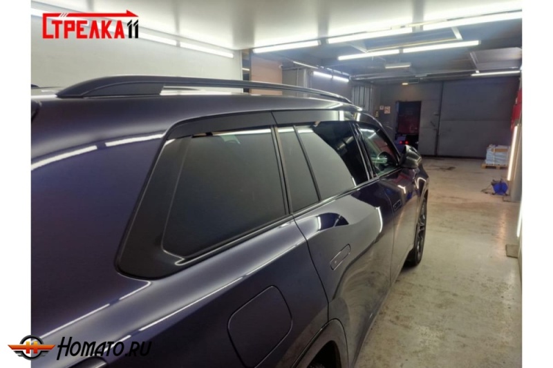 Дефлекторы Volkswagen Teramont PRO 2025+ | из 6 частей, премиум, плоские, 2D